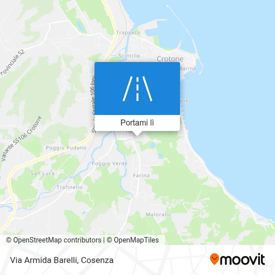 Mappa Via Armida Barelli