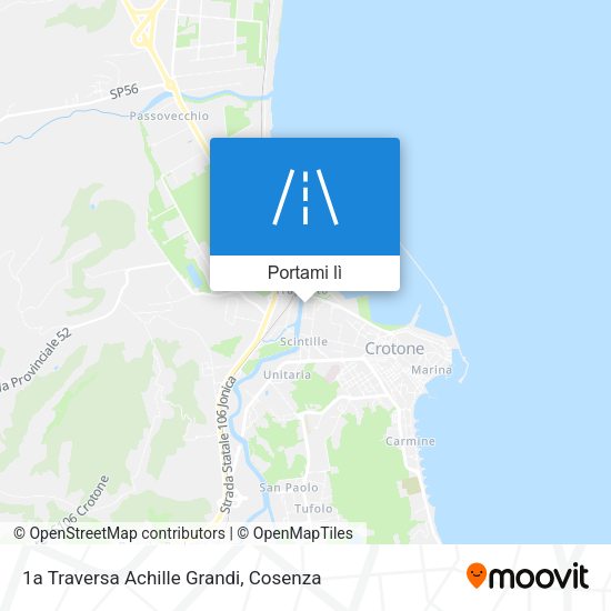 Mappa 1a Traversa Achille Grandi