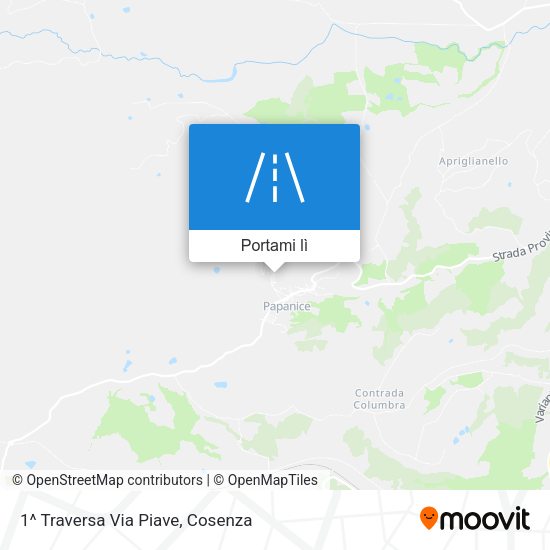 Mappa 1^ Traversa Via Piave