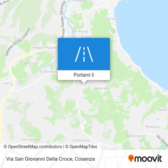 Mappa Via San Giovanni Della Croce