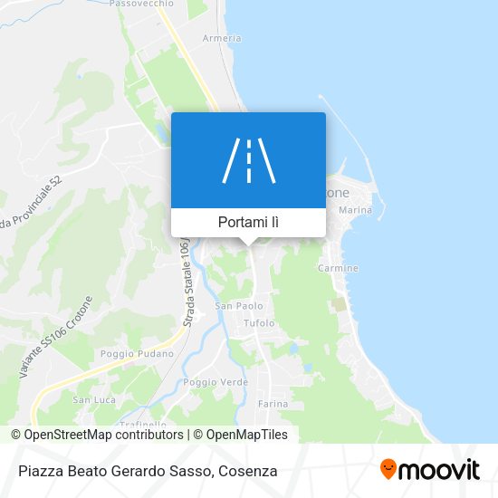 Mappa Piazza Beato Gerardo Sasso