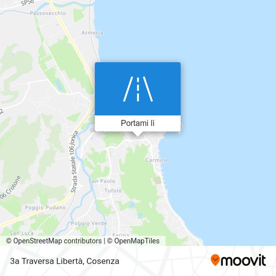 Mappa 3a Traversa Libertà