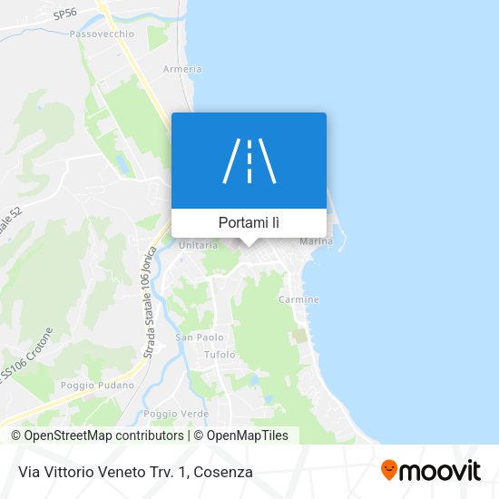 Mappa Via Vittorio Veneto Trv. 1