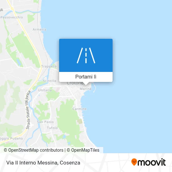 Mappa Via II Interno Messina