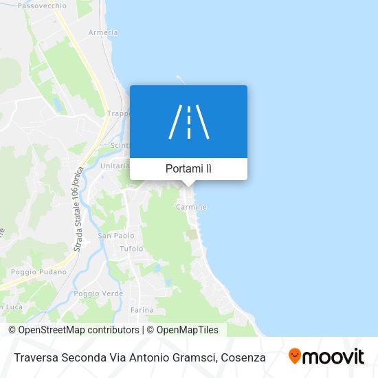Mappa Traversa Seconda Via Antonio Gramsci