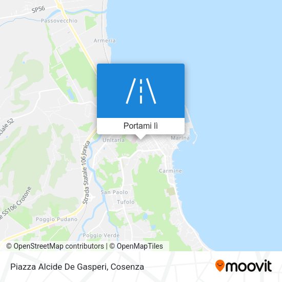 Mappa Piazza Alcide De Gasperi