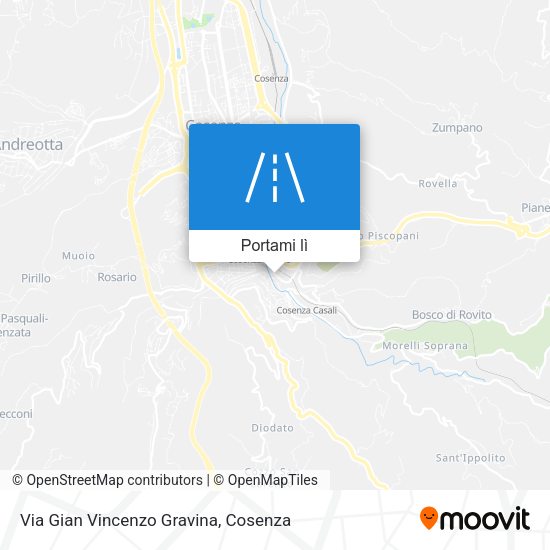 Mappa Via Gian Vincenzo Gravina