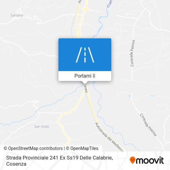 Mappa Strada Provinciale 241 Ex Ss19 Delle Calabrie