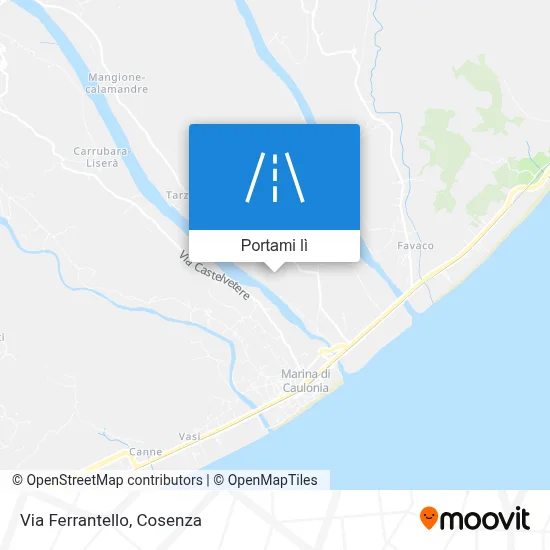 Mappa Via Ferrantello