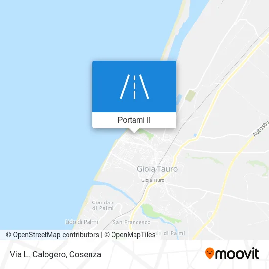 Mappa Via L. Calogero