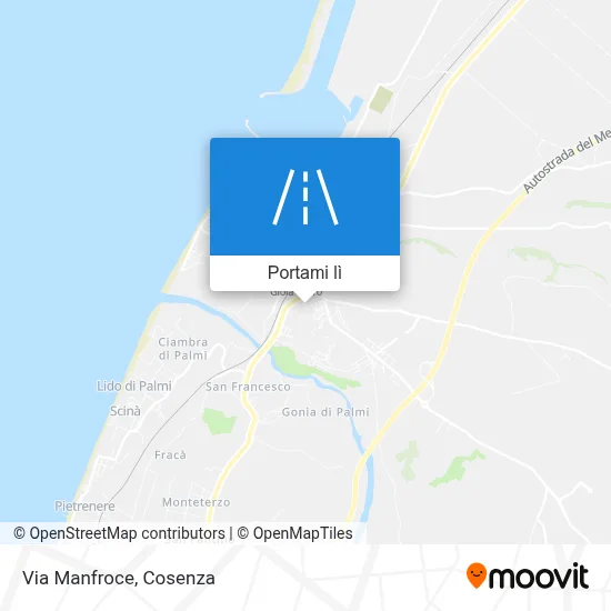 Mappa Via Manfroce