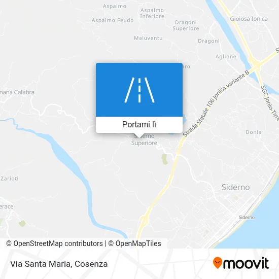 Mappa Via Santa Maria