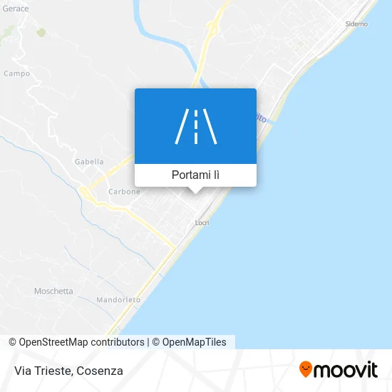 Mappa Via Trieste