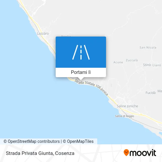 Mappa Strada Privata Giunta