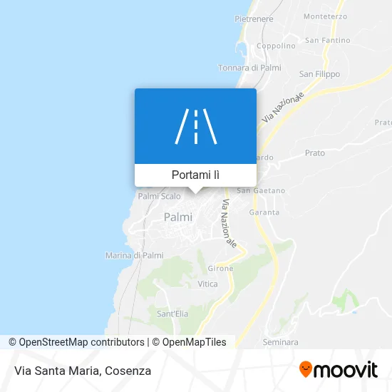 Mappa Via Santa Maria