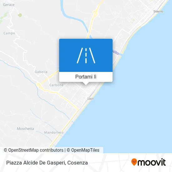Mappa Piazza Alcide De Gasperi