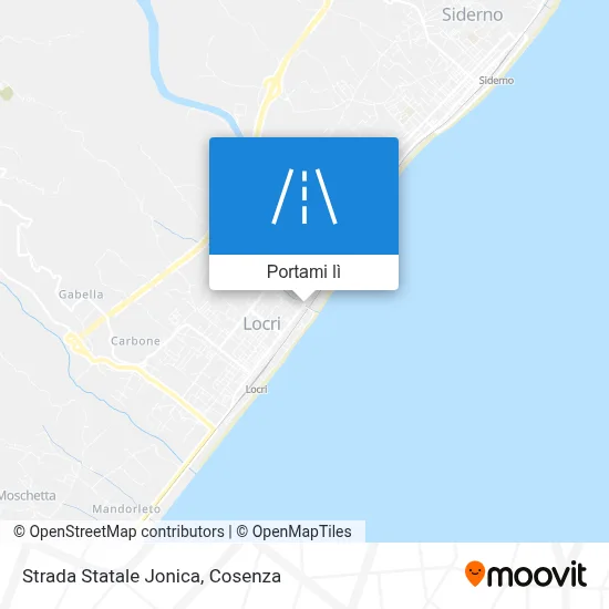 Mappa Strada Statale Jonica