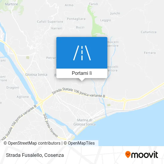 Mappa Strada Fusalello