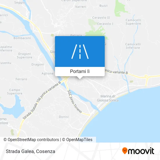 Mappa Strada Galea