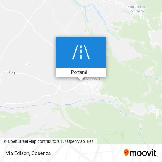 Mappa Via Edison