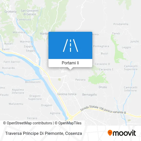 Mappa Traversa Principe Di Piemonte