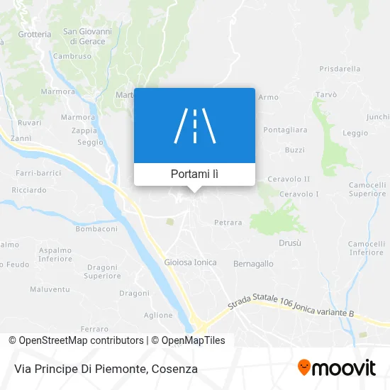 Mappa Via Principe Di Piemonte