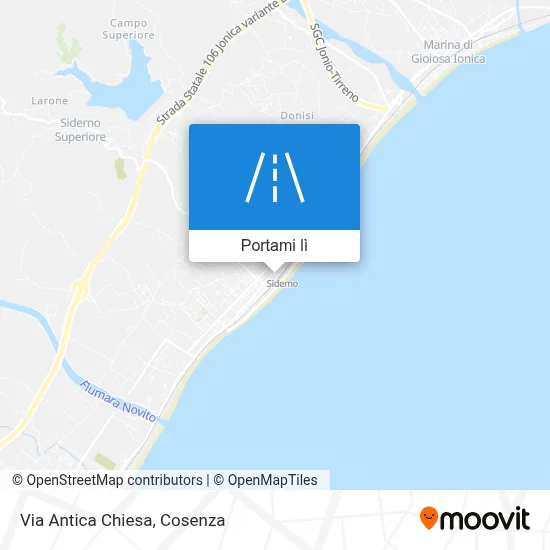 Mappa Via Antica Chiesa