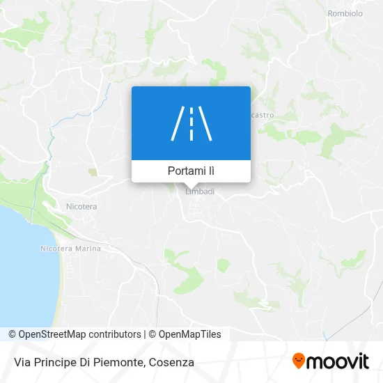 Mappa Via Principe Di Piemonte