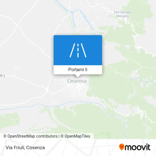 Mappa Via Friuli