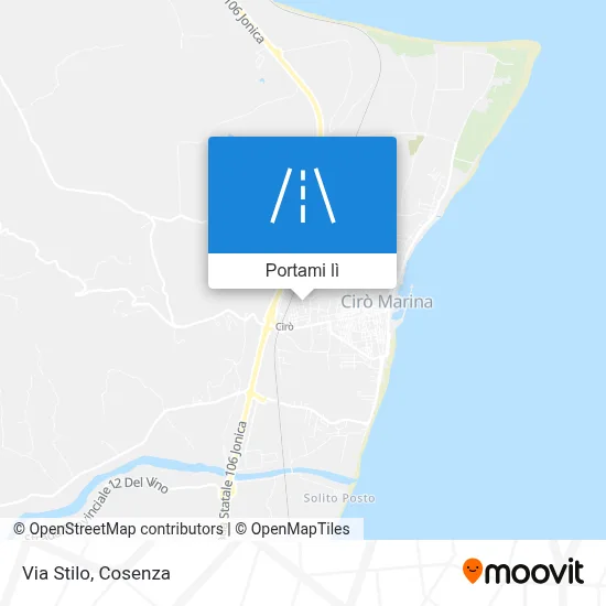 Mappa Via Stilo