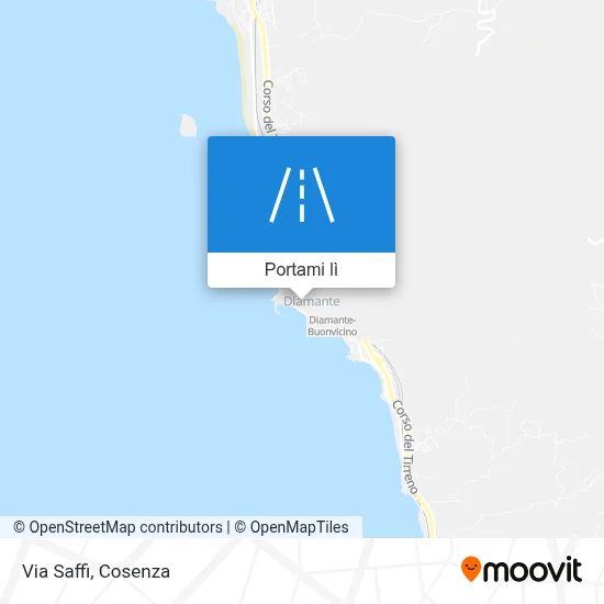 Mappa Via Saffi