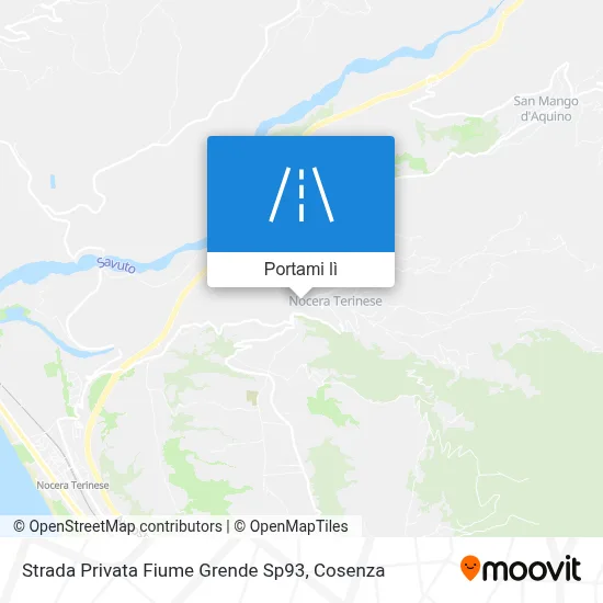 Mappa Strada Privata Fiume Grende Sp93