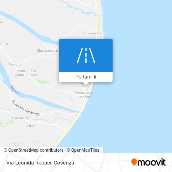 Mappa Via Leonida Repaci