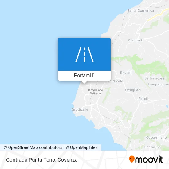 Mappa Contrada Punta Tono