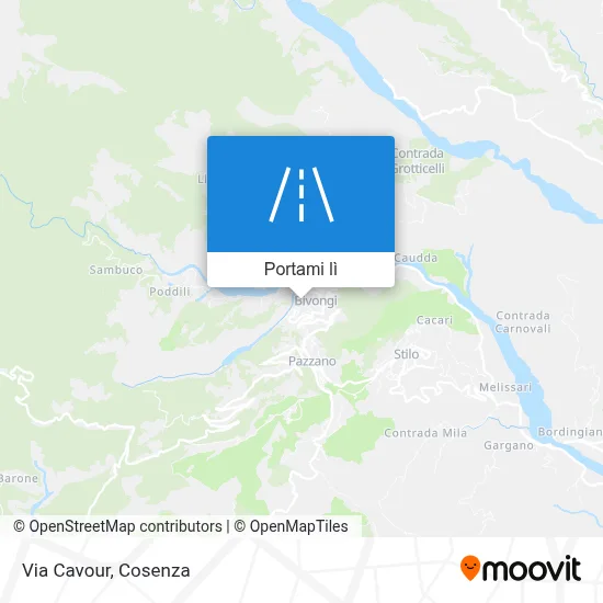 Mappa Via Cavour