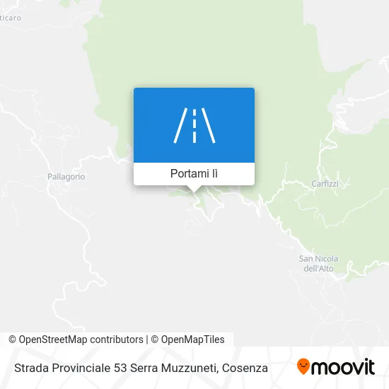 Mappa Strada Provinciale 53 Serra Muzzuneti