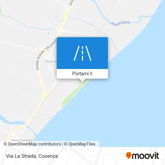 Mappa Via La Strada