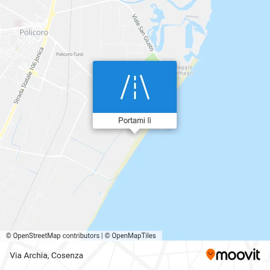 Mappa Via Archia
