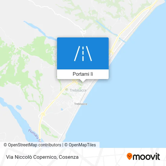 Mappa Via Niccolò Copernico