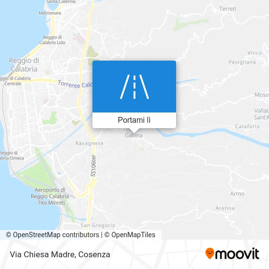 Mappa Via Chiesa Madre