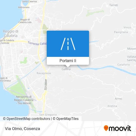 Mappa Via Olmo