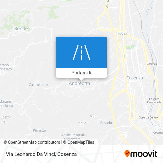 Mappa Via Leonardo Da Vinci