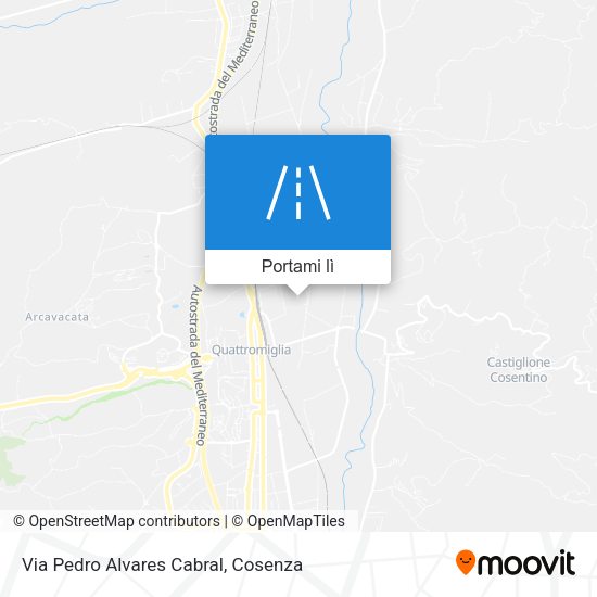 Mappa Via Pedro Alvares Cabral