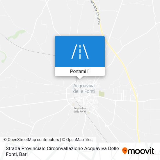 Mappa Strada Provinciale Circonvallazione Acquaviva Delle Fonti