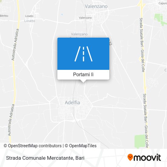 Mappa Strada Comunale Mercatante