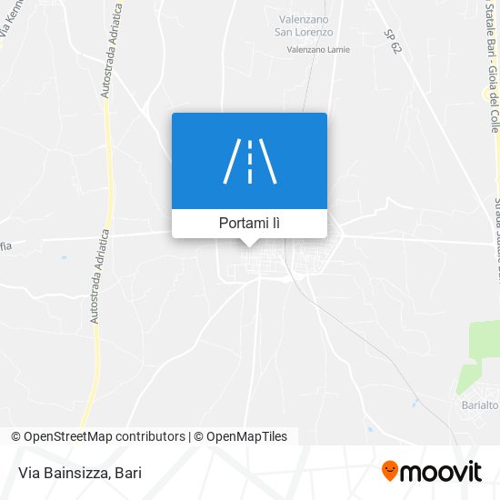Mappa Via Bainsizza