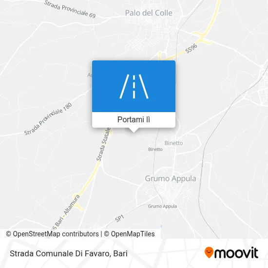 Mappa Strada Comunale Di Favaro