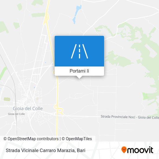 Mappa Strada Vicinale Carraro Marazia
