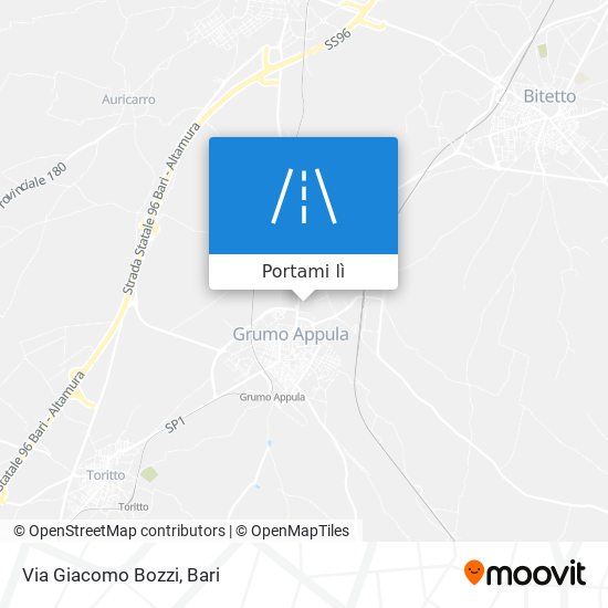 Mappa Via Giacomo Bozzi