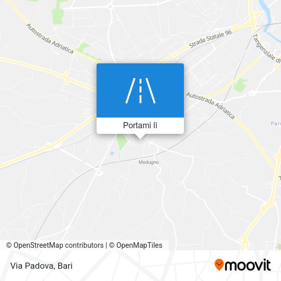 Mappa Via Padova